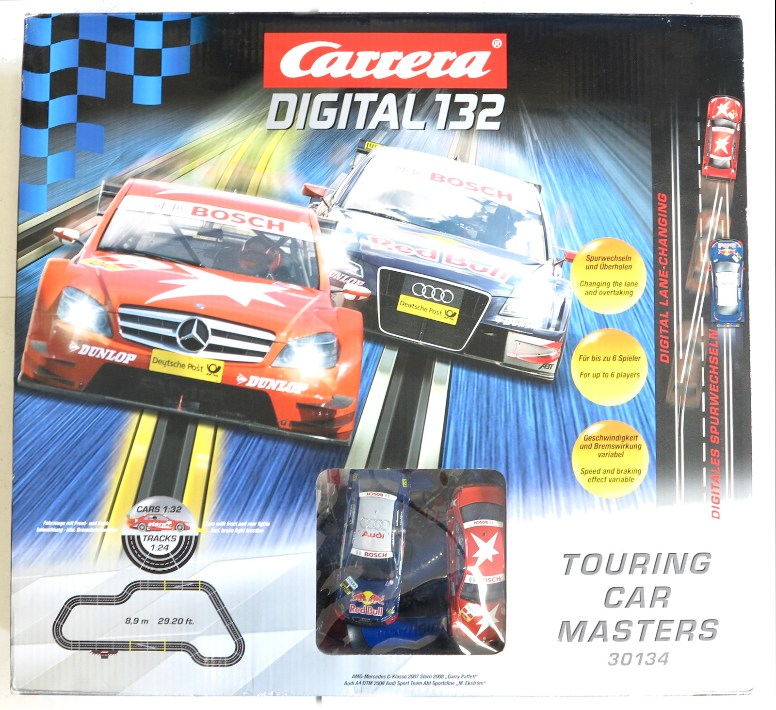 CARRERA DIGITAL 132 BAHN; TOURING CAR MASTERS °30134° OVP